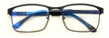 Men Premium Rectangular Stainless Steel Reading Glasses /w Anti-Blue Lens Reader - Vision World