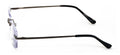 Slim Rimless lightweight metal anti blue light blocking UV reading glasses Clear