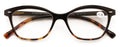 Women 2 Tone Cateye Clear Progressive Reading Glasses - Zero Power On Top Reader