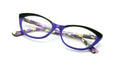 Women Cateye Slim Vintage Reader Acetate Reading Glasses - 2 Tone Pointed Tip - Vision World