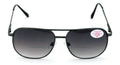 Bifocal Outdoor Sunglasses Metal Aviator Reading Glasses - Big Lens Sun Reader - Vision World