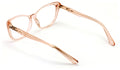 Women Premium Acetate Big Lens Cateye Reading Glasses with Gold Accent - Readers
