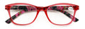Women Floral Clear Progressive Reading Glasses - Zero Power on Top - No Bubble