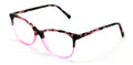 Women 2 Tone Leopard Acetate Non-prescription Glasses Frame Clear Lens Eyeglasse - Vision World