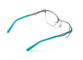 Women Fashion Metal Non-prescription Glasses Clear Lens Eyeglasses Frame WideFit - Vision World