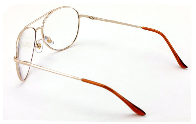 Aviator Progressive Clear Lens No Line Reading Glasses Tri-Focal Reader Spring - Vision World