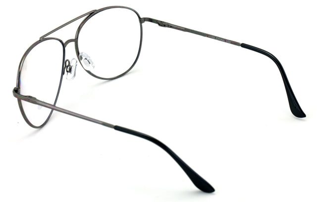 Aviator Progressive Clear Lens No Line Reading Glasses Tri-Focal Reader Spring - Vision World