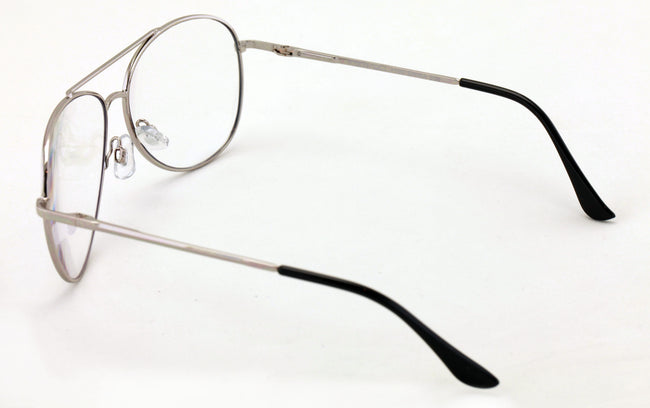 Aviator Progressive Clear Lens No Line Reading Glasses Tri-Focal Reader Spring - Vision World