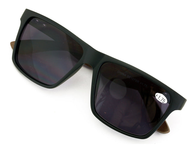 Men Genuine Bamboo Large Full Lens Sunglasses Reader Tinted Reading Glasses 145m