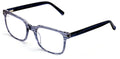 Premium Acetate Square Reading Glasses - Stripe Clear Lens Readers - Eyeglasses