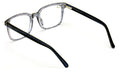Premium Acetate Square Reading Glasses - Stripe Clear Lens Readers - Eyeglasses