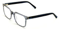 Premium Acetate Square Reading Glasses - Stripe Clear Lens Readers - Eyeglasses