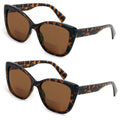 2 Pairs Oversized Women Bifocal Sunglasses Outdoor Readers Reading Glasses - Vision World
