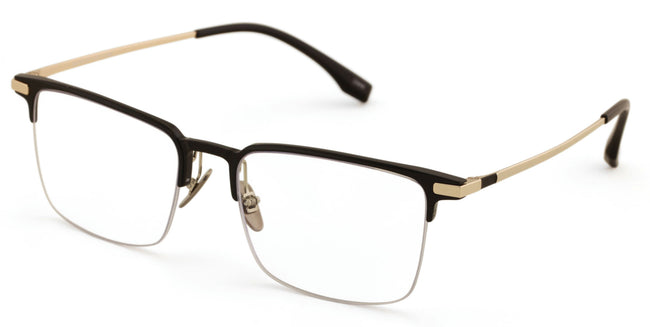 Men Aluminum Optical Frame Wide Rectangular Reading Glasses Titanium Temple Ti03