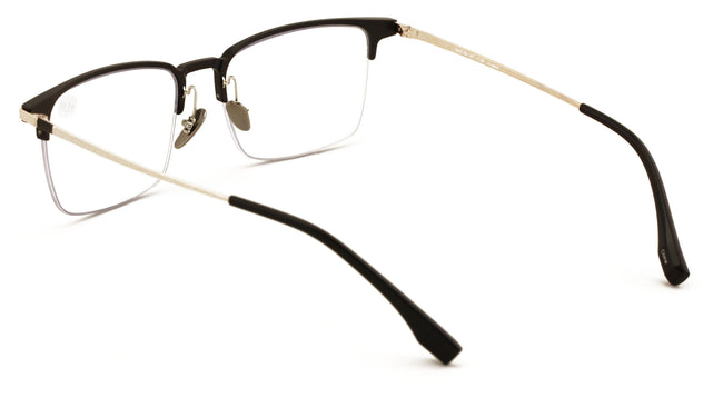 Men Aluminum Optical Frame Wide Rectangular Reading Glasses Titanium Temple Ti03