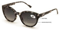 Women Round Progressive Bifocal Reading Sunglasses - No Line - Zero Power On top
