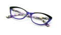 Women Cateye Slim Vintage Reader Acetate Reading Glasses - 2 Tone Pointed Tip - Vision World