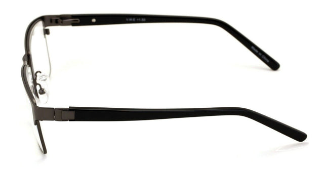 Men Reading Glasses - Metal with Plastic Temple Extra Large Reader - 152mm Wide - Vision World