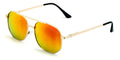 Color Mirror Aviator Bifocal Sunglasses - Metal Spring Hinge UV Reading Glasses