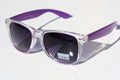 Clear PURPLE Vintage Retro sunglasses gradient lens sexy hot - Vision World
