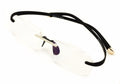 Rimless Lightweight Rectangle Memory Flex Frame Clear Lens eye glasses Optical - Vision World