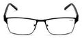 Men Reading Glasses - Metal with Plastic Temple Extra Large Reader - 152mm Wide - Vision World