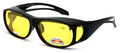 Night Driving Polarized FITOVER Sunglasses Med Large XL - Yellow Lens Anti Glare - Vision World
