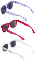 3 Pairs Matte Cat Translucent Fun Kitty Print Reading SunGlasses Tinted reader