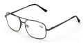 Metal Aviator Progressive Clear Lens No Line Reading Glasses Tri-Focal Reader - Vision World