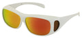 Large Polarized Fit Over Glasses Sunglasses 63mm Frame Mirror Unisex Taiwan Made - Vision World