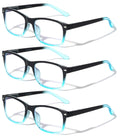 3 Pairs Reading Glasses - Blue Light Blocking Readers for Women/Men Anti Blue Ra