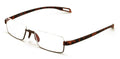 Men Large Wide Featherweight Slim Half Rim Memory Flex Reading Glasses AR coatin - Vision World