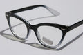 Clear lens 2 tone black frame Super Cat eye chic eyewear mod Sun-Glasses vintage - Vision World