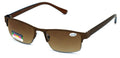 Metal Rectangle Progressive No Line Reading Glasses Tri-Focal Sunglasses Readers - Vision World