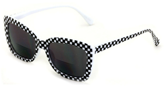 BIFOCAL Women Big Lens Butterfly Reading SunGlasses - Fun Cateye Outdoor Readers
