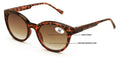 Women Round Progressive Bifocal Reading Sunglasses - No Line - Zero Power On top