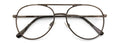Clear Lens Bifocal Classic Metal Reading Glasses - Spring Hinge Tear Drop Reader
