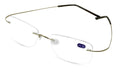 Lightweight Slim Rimless Wire Reader - Flexible Reading Glasses Anti-reflective - Vision World