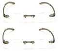 2 Pairs Rimless Lightweight Slim Modern Reading Glasses - Clear Lens Reader