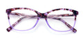 Women 2 Tone Leopard Acetate Non-prescription Glasses Frame Clear Lens Eyeglasse - Vision World