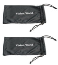 2 Pairs Featherweight Slim Half Rim Memory Flex Reading Glasses Anti-reflective