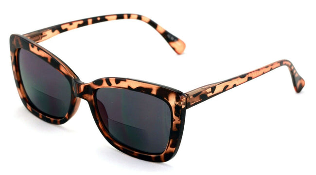 BIFOCAL Women Big Lens Butterfly Reading SunGlasses - Fun Cateye Outdoor Readers