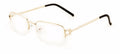 Men women rectangular slim half rimless reading glasses with AR Anti-Reflective - Vision World