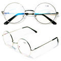 2 Pairs Of Round Unisex Spring Hinge Reading Glasses Potter Size Reader - Medium - Vision World