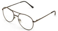 Clear Lens Bifocal Classic Metal Reading Glasses - Spring Hinge Tear Drop Reader