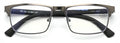 Men Metal Reading Glasses BIFOCAL Modern Anti-Blue Blocker UV Clear Reader