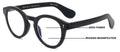 Round Progressive Reading Glasses - Clear Zero Power on Top - No Bubble or Line