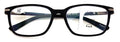 Men Modern Rectangular Progressive Reading Glasses - Zero Power On Top Reader