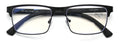 Men Metal Reading Glasses BIFOCAL Modern Anti-Blue Blocker UV Clear Reader