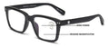 Men Matte Bold Progressive Reading Glasses - Clear Zero Power On Top - No Bubble